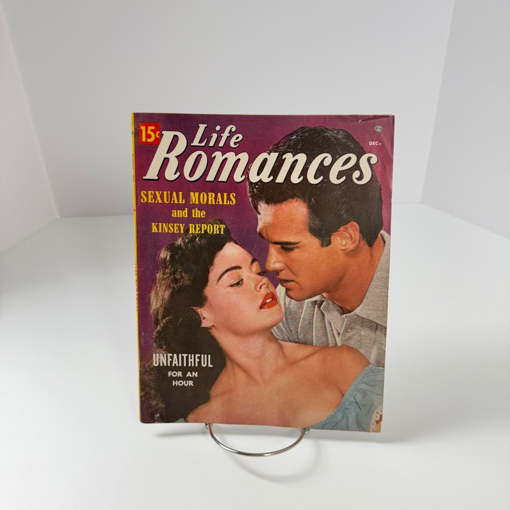 Vintage Life Romances Magazine December 1953 Kinsey Report Pulp Romance